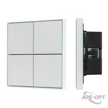 Изображения товара INTELLIGENT ARLIGHT Кнопочная панель KNX-304-23-IN White (BUS, Frame) (IARL, IP20 Металл, 2 года) | 038401 | Arlight