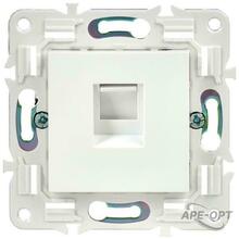 Изображения товара SKANDY Розетка компьютерная RJ45 кат.5E SK-K01W арктический белый | SK-K10-1-K01 | IEK