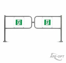 Изображения товара PERCo-BH02 1-19 - Комплект створок для двойной распашной секции ограждения с магнитным устройством блокировки, ширина прохода 2400мм