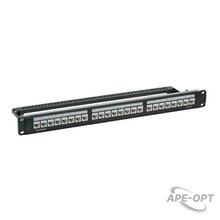 Изображения товара Патч-панель 19",1U,CAT5E, 24 модуля RJ45, неэкранированная | RN5PPU24 | DKC