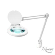 Изображения товара Лупа на струбцине , круглая, 5D, с подсветкой 108 LED, белая | 31-0503 | REXANT
