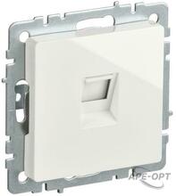 Изображения товара BRITE Розетка компьютерная RJ45 кат.5E РК10-БрБ белый | BR-K10-1-K01-PRO | IEK
