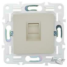 Изображения товара SKANDY Розетка компьютерная RJ45 кат.5E SK-K01B бежевый | SK-K10-1-K10 | IEK