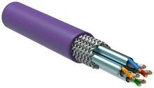 Изображения товара Кабель связи витая пара S/FTP кат.7 4х2х23AWG solid LSZH 305м фиолетовый | LC1-C704-626 | ITK