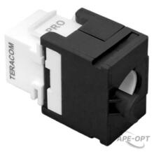 Изображения товара Модуль Keystone TERACOM PRO Cat.5E неэкранирован 110 IDC 180 градусов самозажим черный| TRP-KSTN-T180D-5EUTP-BLK | EKF