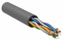 Изображения товара LC1-C5E04-111 - ITK Витая пара U/UTP кат.5E 4х2х24AWG solid PVC серый (305м)