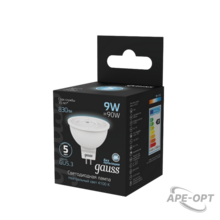Изображения товара Лампа светодиодная MR16 9W 830lm 4100K GU5.3 LED 1/10/100 | 101505209 | Gauss