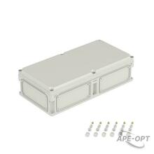 Изображения товара Корпус пластиковый RAM box IP67 600х300х160 мм (высота крышки 35) стенка с выбивными фланцами непрозрачная крышка | 563310 | DKC