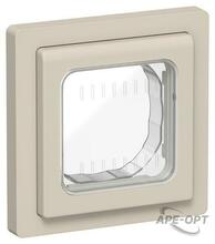 Изображения товара FLITE Рамка 1-местная IP55 Рпро-1-55-ФлЛ льняной | FI-M10-32-55-K88 | IEK
