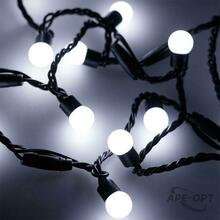 Изображения товара Светодиодная гирлянда ARD-BALL-CLASSIC-D17.5-20000-BLACK-200LED WHITE (230V, 14W) | 025590 | Arlight