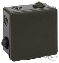 Изображения товара Распаячная коробка KOR-100-100-50-8g-B открытой установки КОР 100х100х50мм черная с гермовводами 8 входов IP54 KOR-100-100-50-8g-B | Б0061777 | ЭРА