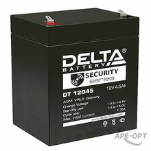 Изображения товара DT 12045 - Аккумулятор герметичный cвинцово-кислотный, 12В/4.5Ач, ножевые клеммы 6.35 мм (F1)