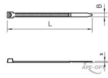 Изображения товара Кабельная стяжка полиамид белая 2,5x100mm (565 2.5x100 WS) | 2331810 | OBO Bettermann
