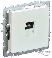 Изображения товара BRITE Розетка компьютерная RJ45 кат.6 РК11-БрЖ жемчуг | BR-K10-2-K36 | IEK